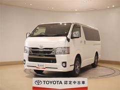 ハイエースバン スーパーGL ダークプライムII 両側オートスライドドア 寒冷地 ワンセグ AC 助手席エアバック 盗難防止システム 4WD車 ETC付き LEDヘッドランプ エアB ナビ&TV ミュージックプレイヤー接続可 メモリーナビ 横滑り防止 中古車画像