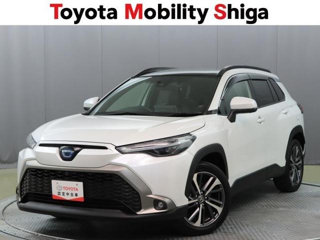 カローラクロス ハイブリッド　Ｚ　サンルーフ　フルセグ　メモリーナビ　ミュージックプレイヤー接続可　バックカメラ　衝突被害軽減システム　ＥＴＣ　ドラレコ　ＬＥＤヘッドランプ　ワンオーナー（1枚目）