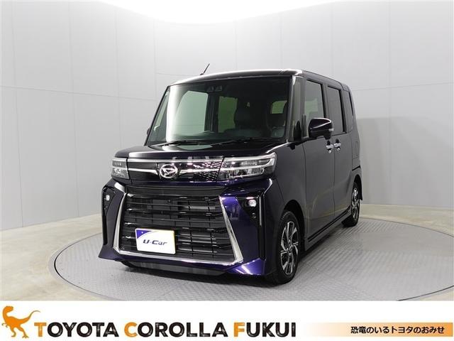 タント カスタムＸ　衝突軽減ブレーキ　アイドリングストップ機能　盗難警報装置　ＬＥＤ　キーレスエントリー　スマキー　エアコン　Ｗエアバッグ　パワステ　サイドエアバッグ　ベンチシート　エアバッグ　アルミホイール　ＡＢＳ（1枚目）