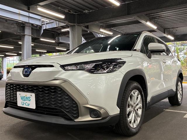 カローラクロス ハイブリッド　Ｓ　衝突軽減　エアバッグ　クルーズコントロール　ＬＥＤヘッドライト　ＥＴＣ車載器　アルミホイール　Ｂモニター　スマートキー　ドラレコ　キーレス　ミュージックプレイヤー接続可　横滑り防止機能　オートエアコン（1枚目）