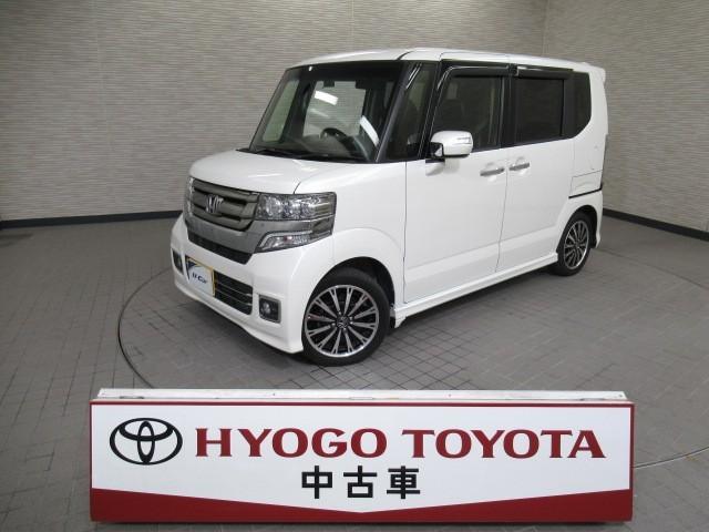 Ｎ－ＢＯＸカスタム Ｇ・ターボＬパッケージ　ＡＵＴＯエアコン　ナビＴＶ　地デジテレビ　Ｂカメ　盗難警報装置　横滑防止装置　ＰＳ　ＰＷ　運転席エアバッグ　メモリーナビ　ＥＴＣ付き　オートクルーズ　キーレスエントリー　ＤＶＤ視聴可能　Ｗエアバック（1枚目）