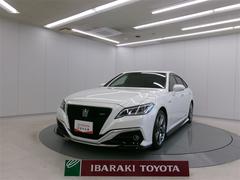 クラウンハイブリッド RSアドバンス 衝突被害軽減装置 黒革シート ナビ LEDヘットライト 後カメラ AC エアバッグ パワーウィンドウ メモリナビ アルミ パワステ 助手席エアバッグ カーテンエアバック ABS パノラマルーフ 中古車画像