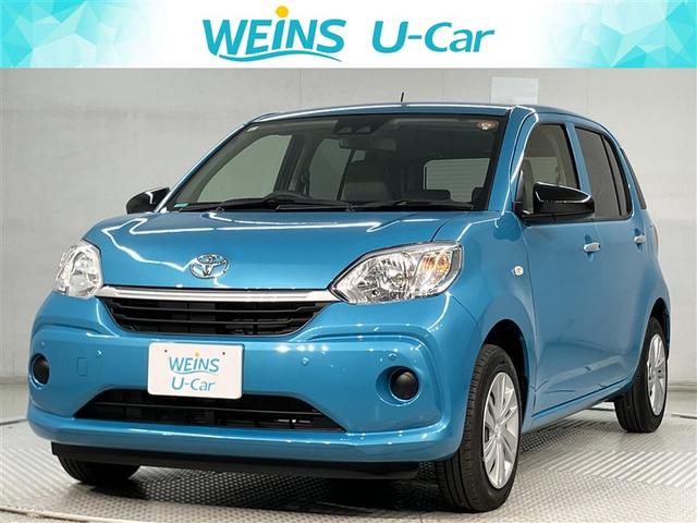 パッソ（トヨタ）Ｘ　フルセグＴＶ　デュアルエアバッグ　ｉ−ｓｔｏｐ　エアコン　盗難防止装置　ベンチシート　ＡＢＳ　ミュージックプレイヤー接続可　横滑り防止機能　キーフリーシステム　メモリナビ　記録簿　衝突回避支援ブレーキ 中古車画像