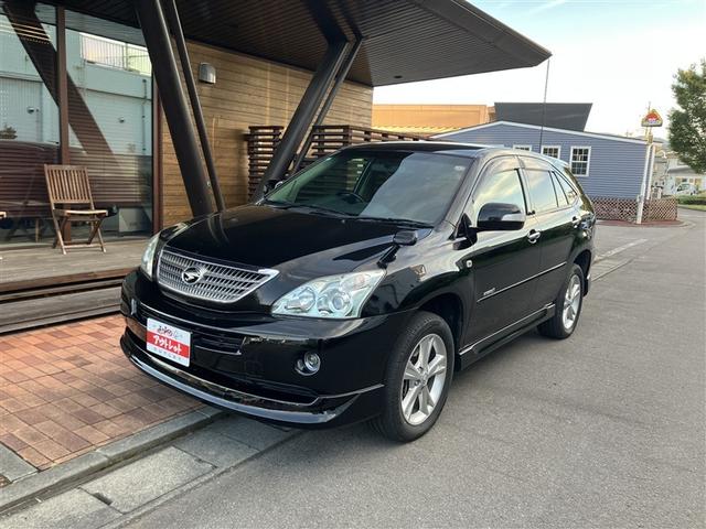 ハリアーハイブリッド(トヨタ) Lパッケージアルカンターラプライムバージョン 4WD フルセグ HDDナビ DVD再生 バックカメラ ETC HIDヘッドライト フルエアロ 中古車画像