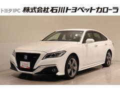 クラウンハイブリッド RSアドバンス Four 4WD フルセグ メモリーナビ DVD再生 ミュージックプレイヤー接続可 バックカメラ 衝突被害軽減システム ETC ドラレコ LEDヘッドランプ フルエアロ 中古車画像