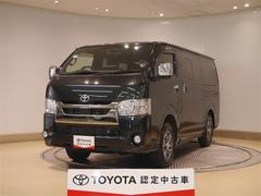ハイエースバン スーパーGL ダークプライムII 寒冷地 AC 助手席エアバック 地デジ 盗難防止システム 4WD車 ETC付き DVD LEDヘッドランプ エアB ナビ&TV ミュージックプレイヤー接続可 メモリーナビ 横滑り防止 パワステ アルミ 中古車画像