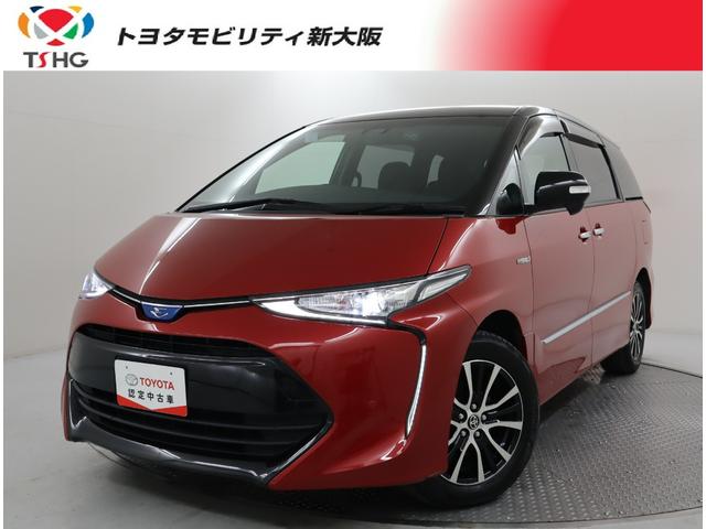 エスティマハイブリッド(トヨタ) アエラス 4WD フルセグ メモリーナビ DVD再生 ミュージックプレイヤー接続可 バックカメラ 衝突被害軽減システム ETC 両側電動スライド LEDヘッドランプ 乗車定員7人 3列シート フルエアロ 中古車画像