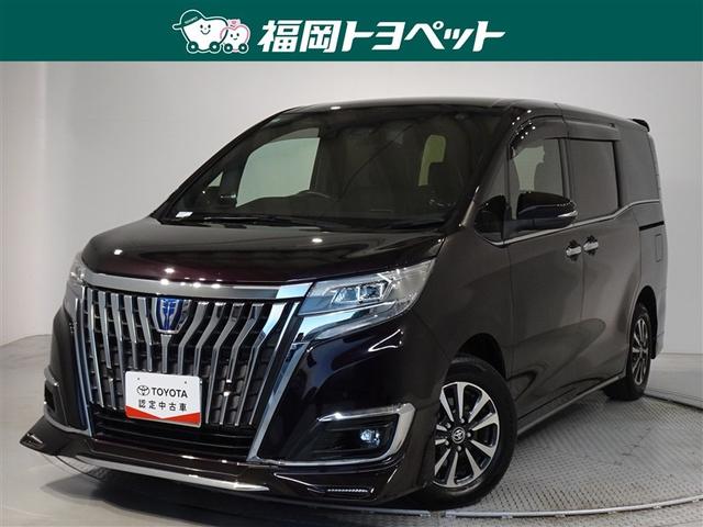 エスクァイア(トヨタ) ハイブリッドGi 衝突被害軽減システム メモリーナビ フルセグ 後席モニター バックカメラ ETC 両側電動スライド フルエアロ 3列シート LEDヘッドランプ スマートキー 乗車定員7人 中古車画像