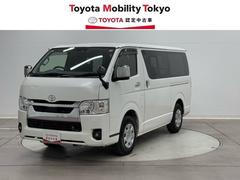 ハイエースバン ロングスーパーGL フルフラット リアカメラ SRS Wエアコン 横滑り防止装置付 盗難防止機能 キーレス スマートエントリー DVD視聴可 エアコン パワステ ナビTV ドライブレコーダ ETC ABS メモリーナビ 中古車画像