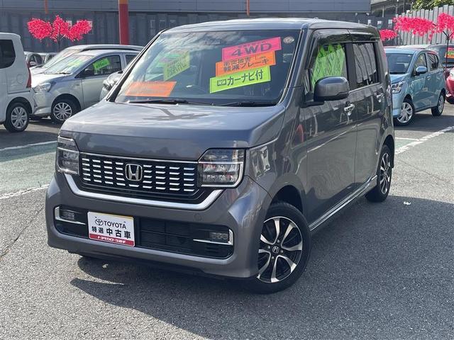 Ｎ−ＷＧＮカスタム(ホンダ) Ｌホンダセンシング　４ＷＤ　衝突被害軽減システム　メモリーナビ　バックカメラ　ＬＥＤヘッドランプ　アルミホイール　スマートキー　オートクルーズコントロール　ＥＴＣ　盗難防止装置　キーレス　横滑り防止機能　ベンチシート 中古車画像