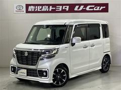 スペーシアカスタム ハイブリッドXS 両側パワ-スライドドア Bカメ スマキー キーレスエントリー アイドルストップ LEDヘッドライト ナビTV ハーフレザーシート オートエアコン サイドエアバッグ アルミホイール 盗難防止システム 中古車画像