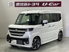 スペーシアカスタム ハイブリッドXS サイドカーテンエアバック 取説記録 盗難警報装置 運転席エアバッグ 両側電動パワースライドドア 半革シート DVD 地デジ LEDヘッドライト アイドリングS スマートキー 横滑り防止装置 ABS 中古車画像