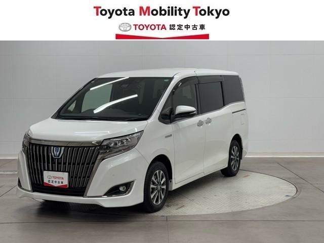 エスクァイア(トヨタ) ハイブリッドＧｉプレミアムパッケジブラックテーラード　誤発進抑制機能　ＡＣ１００Ｖ　ドライブレコーダ　１オーナー　アイドリングストップ　Ｂカメラ　スマートキー　ナビ＆ＴＶ　イモビライザー　ＬＥＤランプ　ＥＴＣ車載器　クルーズコントロール　アルミ　地デジ 中古車画像