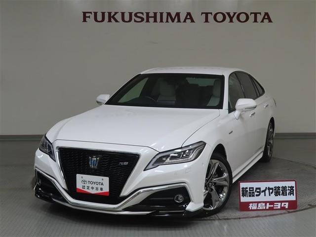 クラウンハイブリッド(トヨタ) ＲＳアドバンス　Ｆｏｕｒ　革シート　４ＷＤ　フルセグ　メモリーナビ　ＤＶＤ再生　ミュージックプレイヤー接続可　バックカメラ　衝突被害軽減システム　ＥＴＣ　ドラレコ　ＬＥＤヘッドランプ　ワンオーナー　記録簿　アイドリングストップ 中古車画像