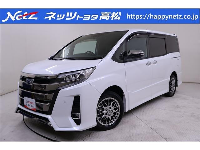 ノア(トヨタ) ハイブリッドＳｉ　ダブルバイビーＩＩＩ　フルセグ　メモリーナビ　ＤＶＤ再生　後席モニター　バックカメラ　衝突被害軽減システム　ＥＴＣ　両側電動スライド　ＬＥＤヘッドランプ　乗車定員７人　３列シート　ワンオーナー　記録簿 中古車画像