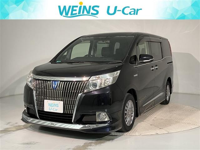 エスクァイア(トヨタ) ハイブリッドＧｉ　後席モニター　大画面Ｂｌｕｅｔｏｏｔｈ接続ＳＤナビ　バックカメラ　両側電動スライドドア　シートヒーター　リアエアコン　地デジ　ＬＥＤヘッドライト　スマートキー　ＤＶＤ再生可　ドライブレコーダー 中古車画像