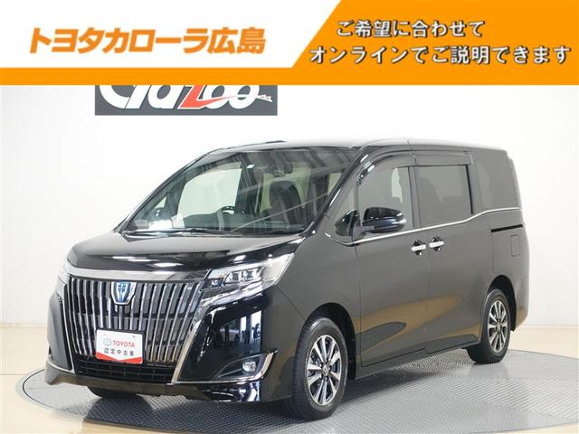 エスクァイア(トヨタ) ハイブリッドＧｉプレミアムパッケジブラックテーラード　フルセグ　メモリーナビ　ＤＶＤ再生　ミュージックプレイヤー接続可　後席モニター　バックカメラ　衝突被害軽減システム　ＥＴＣ　ドラレコ　両側電動スライド　ＬＥＤヘッドランプ　ウオークスルー　乗車定員７人 中古車画像