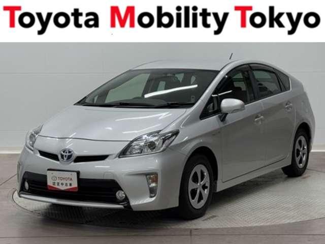 プリウス S アイドリングストップ搭載 Bモニタ- AUX接続可 インテリキー デュアルエアバック エアB イモビライザー ドライブレコ-ダ- ワンオーナー車 ナビTV AUTOエアコン 横スベリ防止 ETC装備(1枚目)