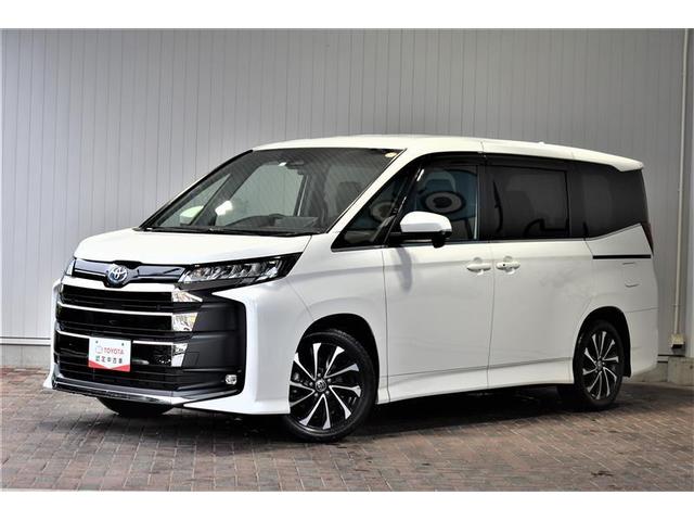 ノア(トヨタ) ハイブリッドＳ−Ｚ　フルセグ　ＤＶＤ再生　ミュージックプレイヤー接続可　バックカメラ　衝突被害軽減システム　ＥＴＣ　両側電動スライド　ＬＥＤヘッドランプ　乗車定員７人　３列シート　ワンオーナー　記録簿 中古車画像