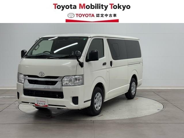 ハイエースバン DX GLパッケージ リアエアコン メモリナビ ナビ&TV ワンセグTV 1オーナー車 バックモニター 横滑り防止装置 キーレスエントリー エアコン ETC車載器 記録簿 パワステ フロントパワーウインドウ エアバック(1枚目)