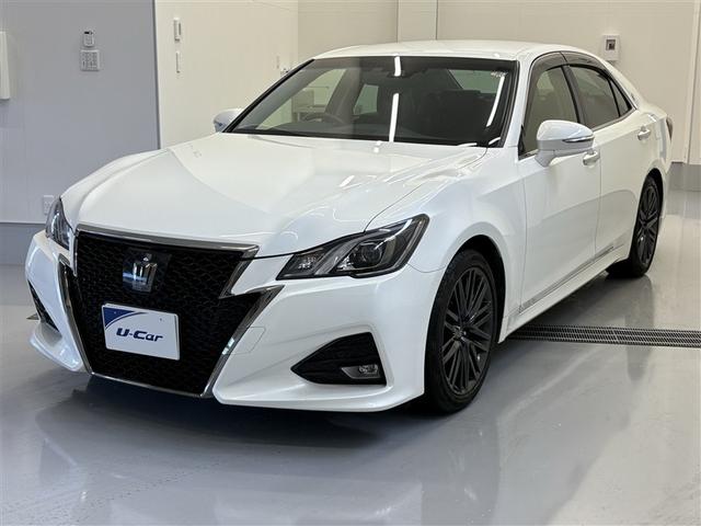 クラウン アスリートS-T Bモニター フルセグ地デジTV オートクルーズ オートエアコン パワーシート TVナビ LEDライト ETC付 パワステ ABS ミュージックプレイヤー接続可 キーレス アルミ 盗難防止システム 本革(1枚目)