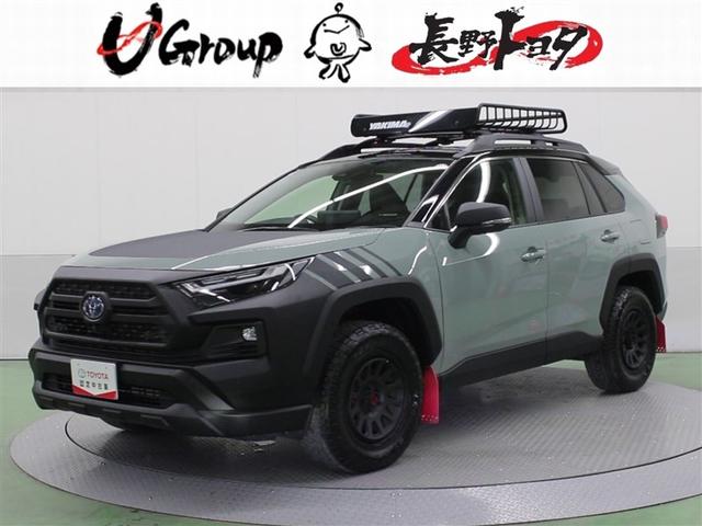 ＲＡＶ４(トヨタ) ハイブリッドアドベンチャー　オフロードパッケージＩＩ　４ＷＤ　フルセグ　メモリーナビ　ミュージックプレイヤー接続可　バックカメラ　衝突被害軽減システム　ＥＴＣ　ＬＥＤヘッドランプ　記録簿 中古車画像