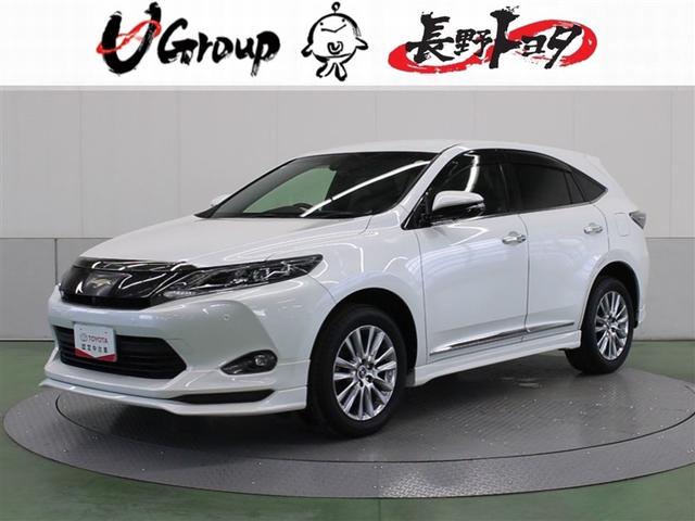 ハリアー(トヨタ) プレミアム　アドバンスドパッケージ　４ＷＤ　フルセグ　メモリーナビ　ＤＶＤ再生　ミュージックプレイヤー接続可　バックカメラ　衝突被害軽減システム　ＥＴＣ　ＬＥＤヘッドランプ　ワンオーナー　フルエアロ　アイドリングストップ 中古車画像