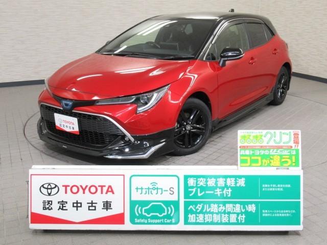カローラスポーツ(トヨタ) ハイブリッドＧ　スタイルパッケージ　衝突軽減ブレーキ　ＬＥＤライト　ナビ＆ＴＶ　エアコン　スマキー　横滑り防止装置　エアバッグ　盗難防止システム　アルミホイール　ワンオーナー　バックカメラ　フルセグＴＶ　ＥＴＣ　パワステ　キーレス 中古車画像