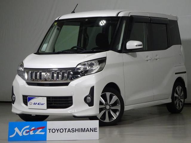 ｅＫスペースカスタム(三菱) カスタムＴ　４ＷＤ　フルセグ　メモリーナビ　ＤＶＤ再生　ミュージックプレイヤー接続可　バックカメラ　ＥＴＣ　両側電動スライド　ＨＩＤヘッドライト　ワンオーナー 中古車画像