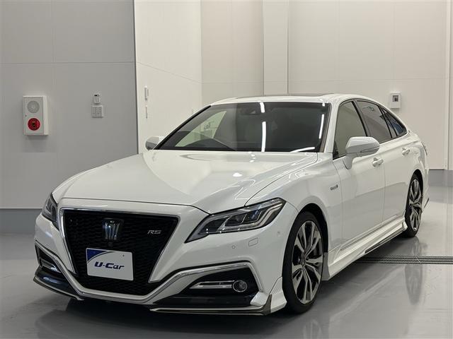クラウンハイブリッド(トヨタ) ＲＳアドバンス　地デジ　衝突被害軽減装置　エアロ　黒革シート　ＬＥＤヘットライト　後カメラ　クルコン　ＡＣ　Ｐシート　エアバッグ　ナビＴＶ　セキュリティーアラーム　１００Ｖ充電　キーフリー　スマートキ　メモリナビ 中古車画像