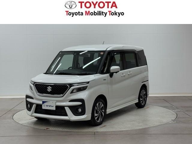 ソリオバンディット(スズキ) ハイブリッドＭＶ　Ｂモニター　ＬＥＤランプ　クルコン　イモビライザー　Ｗエアバック　スマキー　サイドエアＢ　フルセグＴＶ　オートエアコン　ＤＶＤ再生　ＥＴＣ　ミュージックプレイヤー接続可　アルミホイール　ナビＴＶ 中古車画像