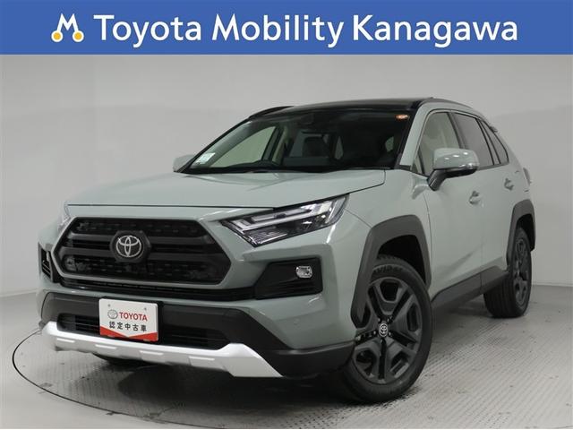 ＲＡＶ４(トヨタ) ハイブリッドアドベンチャー　トヨタ認定中古車　禁煙ワンオーナー　ブラインドスポットモニター　パノラミックビューモニター　フルセグ　ＴＣナビ　ＡＣ１００　ドライブレコーダー　ＬＥＤヘッドライト　スマートキー　ＥＴＣ　バックモニター 中古車画像