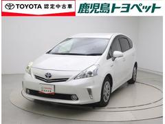 プリウスα S チューン ブラック PW LEDライト 地デジTV DVD再生機能 メモリナビ セキュリティー AUX ETC付き 横滑り防止 スマートキープッシュスタート TVナビ キーレスエントリー サイドカーテンエアバック ABS 中古車画像