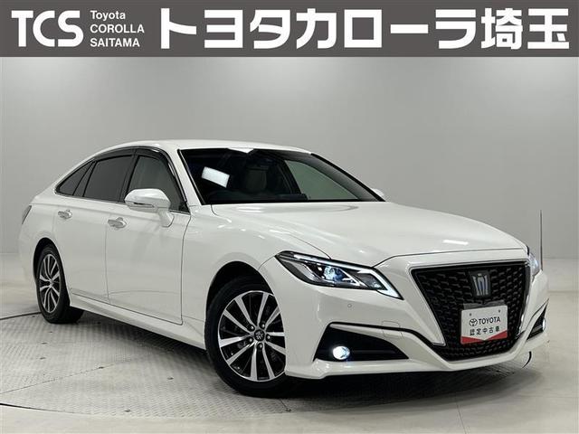 クラウンハイブリッド(トヨタ) Ｓ　Ｃパッケージ　衝突軽減Ｂ　黒革シート　盗難防止システム　ワンオーナ　エアバッグ　クルコン　Ｂカメラ　ＬＥＤヘッドライト　フルセグＴＶ　スマートキー＆プッシュスタート　パワーシート　メモリーナビゲーション　ＥＴＣ付 中古車画像