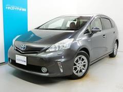 プリウスアルファ G チューン ブラック ハイブリッド 安全装備 横滑り防止機能 ABS エアバッグ オートクルーズコントロール 盗難防止装置 バックカメラ ETC ドラレコ ミュージックプレイヤー接続可 CD スマートキー キーレス 中古車画像