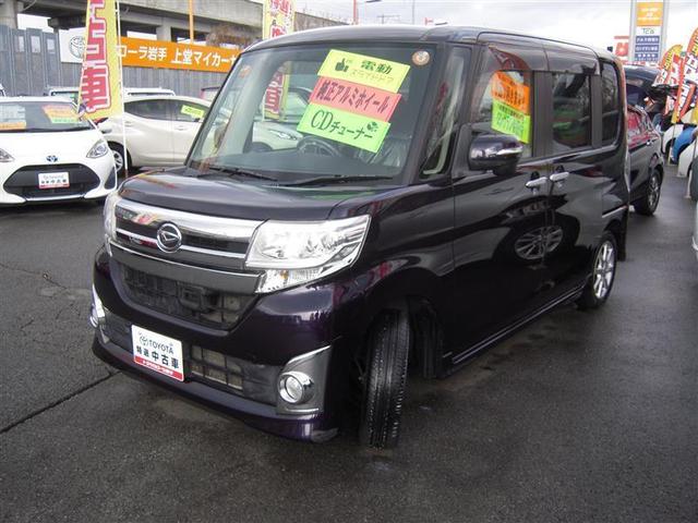 タント(ダイハツ) カスタムＸ　ＳＡ　４ＷＤ　寒冷地　衝突被害軽減システム　電動スライドドア　ＨＩＤヘッドライト　アルミホイール　アイドリングストップ　ＥＴＣ　盗難防止装置　キーレス　横滑り防止機能 中古車画像