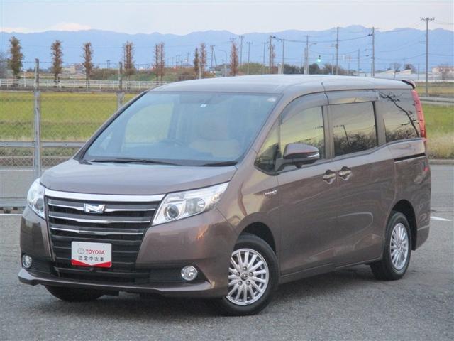 ノア(トヨタ) ハイブリッドＧ　ナビ＆ＴＶ　両側電動スライド　ＥＴＣ　バックカメラ　スマートキー　アイドリングストップ　ミュージックプレイヤー接続可　横滑り防止機能　ＬＥＤヘッドランプ　ワンオーナー　キーレス　盗難防止装置　寒冷地 中古車画像