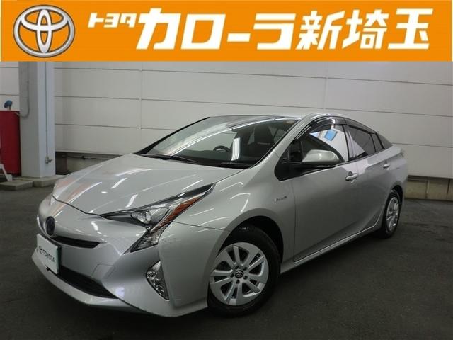 プリウス(トヨタ) Ｓ　衝突軽減　４ｗｄ　フルセグＴＶ　エアコン　ＬＥＤヘッドライト　バックガイドモニター　クルコン　ＥＴＣ車載器　盗難防止システム　メモリナビ　パワーステアリング　カーテンエアバック　ワンオーナー　ＡＢＳ 中古車画像