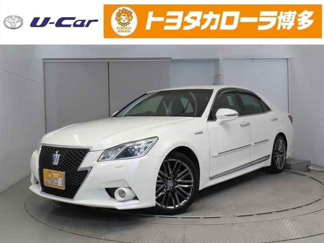 クラウンハイブリッド(トヨタ) アスリートＧ　整備記録簿　セキュリティー　地デジ　ＴＶナビ　本革シート　Ｗエアバック　カーテンエアバック　リアカメラ　クルコン　ＨＤＤナビゲーションシステム　ＤＶＤ可　スマキー　ＡＵＸ　パワーウィンドウ　エアコン 中古車画像