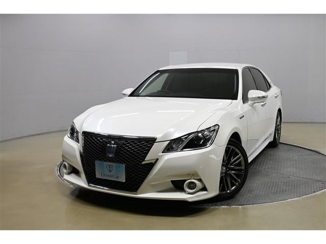 クラウンハイブリッド(トヨタ) アスリートＳ　ハイブリッド　衝突被害軽減システム　オートクルーズコントロール　ＨＩＤヘッドライト　ＨＤＤナビ　バックカメラ　ＥＴＣ　ドラレコ　フルセグ　ミュージックプレイヤー接続可　ＤＶＤ再生　ＣＤ　アルミホイール 中古車画像