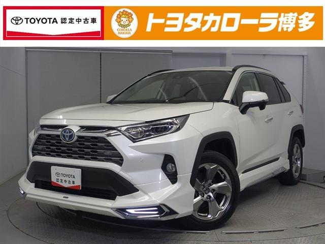 ＲＡＶ４(トヨタ) ハイブリッドＧ　衝突被害軽減装置　エアロ　ワンオーナ−　バックモニター　整備記録簿　地デジＴＶ　ＬＥＤヘッドライト　スマキー　電動シ−ト　ＡＷＤ　ＴＶナビ　パワステ　横滑り防止装置　クルコン　ＡＡＣ　エアバッグ　ＡＷ 中古車画像