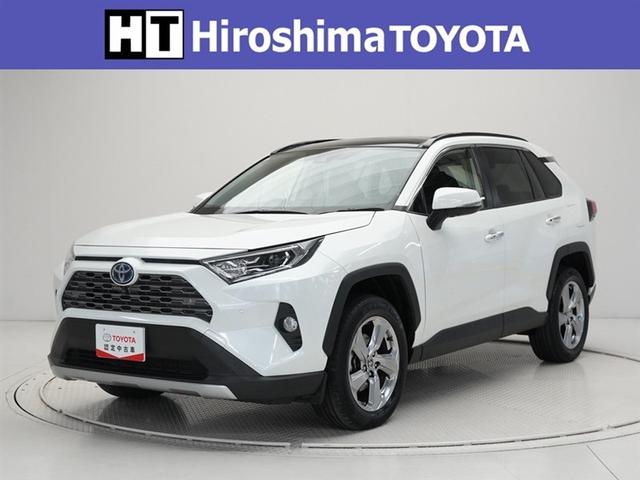 ＲＡＶ４(トヨタ) ハイブリッドＧ　衝突被害軽減装置　パノラマサンルーフ　テレビ　ワンオーナ−　バックモニター　地デジＴＶ　ＬＥＤヘッドライト　スマキー　電動シ−ト　ＡＷＤ　パワステ　横滑り防止装置　クルコン　ＡＡＣ　カーテンエアバック 中古車画像