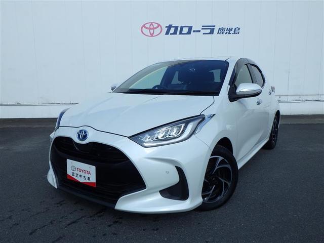 ヤリス(トヨタ) ハイブリッドＺ　１００Ｖ　ＰＣＳ　整備記録簿　地デジ　ＡＷ　Ｂカメラ　ドラレコ付　ＬＥＤランプ　スマキー　ＥＴＣ付き　メディアプレイヤー接続　ナビＴＶ　ＶＳＣ　パワステ　クルコン　カーテンエアバック　キーフリー 中古車画像