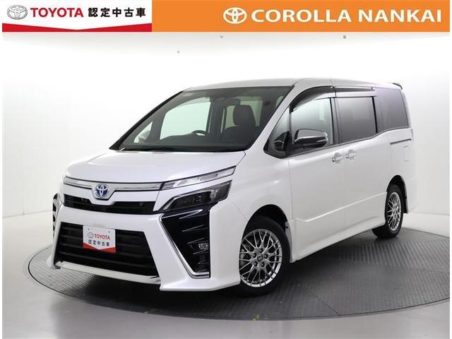 ヴォクシー（トヨタ）ハイブリッドＺＳ　煌ＩＩＩ　フルセグ　メモリーナビ　ＤＶＤ再生　バックカメラ　衝突被害軽減システム　ＥＴＣ　両側電動スライド　ＬＥＤヘッドランプ　乗車定員７人　３列シート　ワンオーナー　フルエアロ 中古車画像