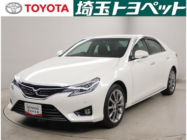 マークＸ(トヨタ) プレミアム　ＥＳＣ　スマキー　アルミ　エアコン　ＥＴＣ車載器　フルセグ地デジ　オートクルーズ　ＤＶＤ　パワーシート　キーフリー　盗難防止システム　ナビ＆ＴＶ　パワーウインド　ＡＢＳ　エアバッグ　サイドエアバッグ 中古車画像