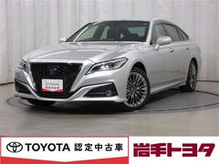 クラウンハイブリッド G-エグゼクティブ Four 4WD 寒冷地 衝突被害軽減システム メモリーナビ フルセグ 革シート LEDヘッドランプ アルミホイール バックカメラ ドラレコ スマートキー オートクルーズコントロール アイドリングストップ 中古車画像