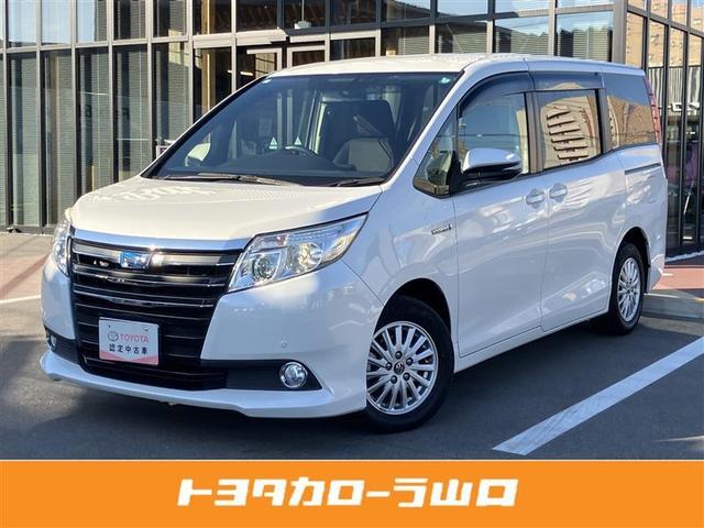 ノア(トヨタ) ハイブリッドＧ　フルセグ　メモリーナビ　ＤＶＤ再生　バックカメラ　ＥＴＣ　両側電動スライド　ＬＥＤヘッドランプ　乗車定員７人　３列シート　ワンオーナー　記録簿 中古車画像