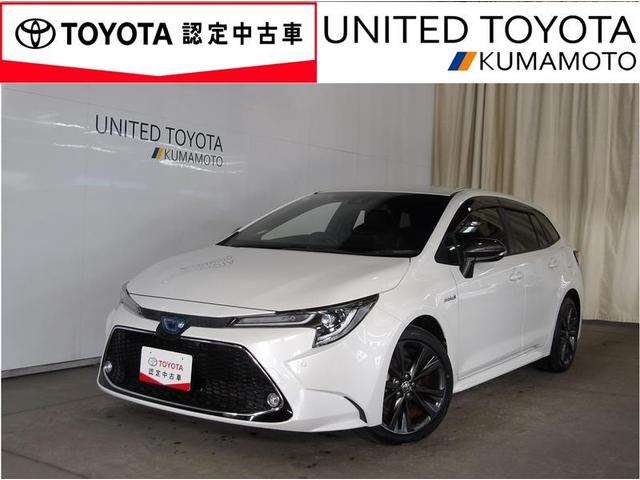 カローラツーリング(トヨタ) ハイブリッド　ダブルバイビー　追突軽減ブレーキ　バックモニタ　横滑防止　スマキー　ＬＥＤライト　デュアルエアバッグ　エアコン　オートクルーズ　サイドエアバッグ　ＥＴＣ付　ナビ　ＰＳ　キーフリー　ＡＢＳ　エアバック　メモリ−ナビ 中古車画像