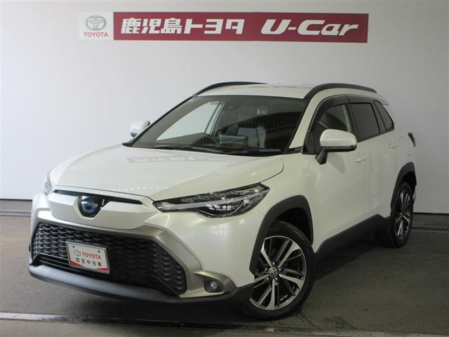カローラクロス(トヨタ) ハイブリッド　Ｚ　衝突軽減Ｂ　記録簿有　スマキ−　半レザー　Ｂモニター　アクティブクルーズコントロール　メモリナビ　イモビ　ＬＥＤ　ＡＣ　運転席Ｐシート　キーレス　パワステ　アルミ　エアバッグ　ＡＢＳ　パワーウィンドウ 中古車画像