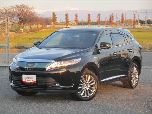 ハリアーハイブリッド(トヨタ) プログレス　メタル　アンド　レザーパッケージ　４ＷＤ　ナビ＆ＴＶ　衝突被害軽減システム　ＥＴＣ　バックカメラ　スマートキー　アイドリングストップ　ミュージックプレイヤー接続可　横滑り防止機能　ＬＥＤヘッドランプ　キーレス　盗難防止装置　電動シート 中古車画像